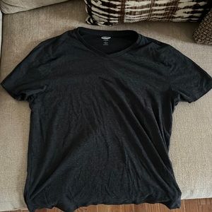 Old Navy Dark Gray V-Neck Tee (Size: Men’s L)